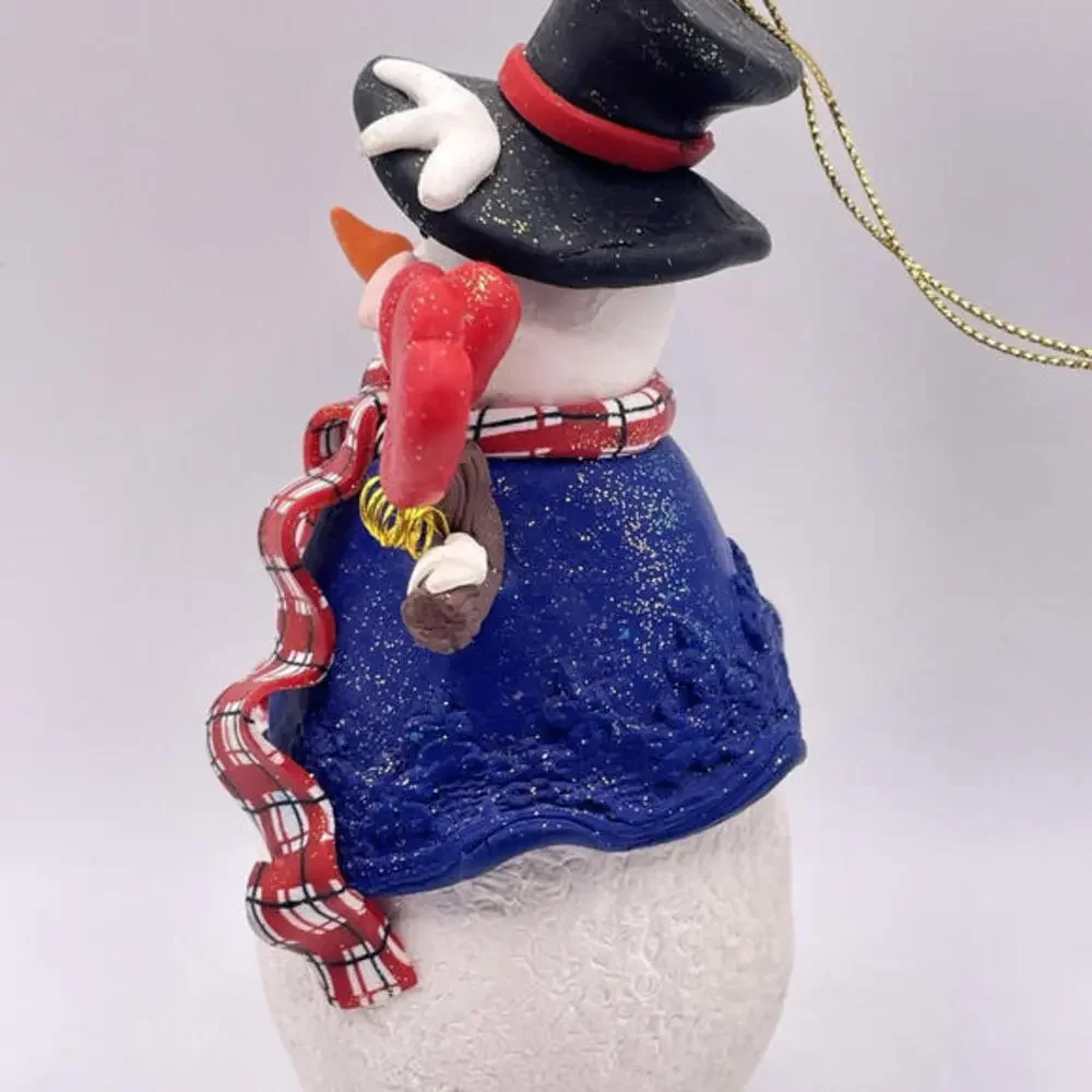 Snowman And Baby Polymer Clay Christmas‎ Ornament 5.75